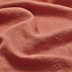 Burnt Orange Linen Blend Pillowcase (Pair)
