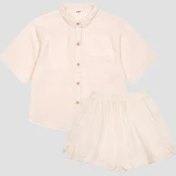 Butterbean Cotton Gauze Women's Pajama Shorts Set