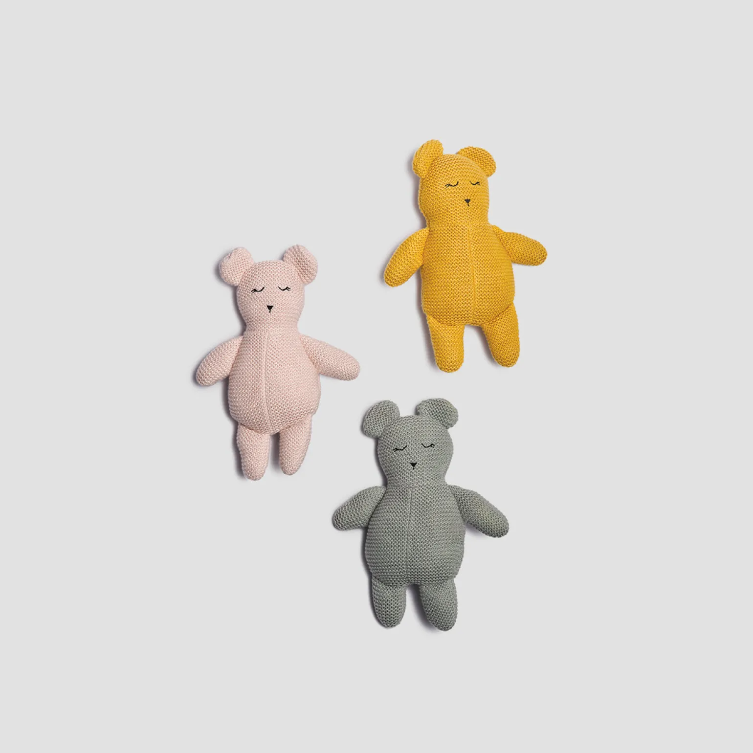 Chalk Knitted Teddy bear