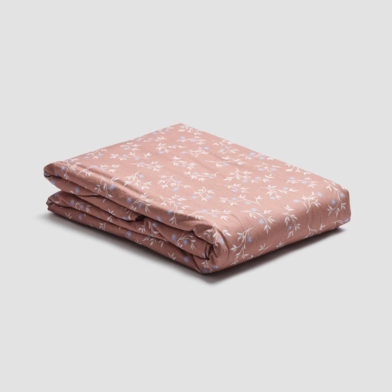 Chestnut Floral Cotton Duvet Cover