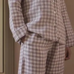 Elderberry Gingham Linen Women's Pajama pants