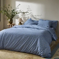 Iris Floral Cotton Pillowcases (Pair)