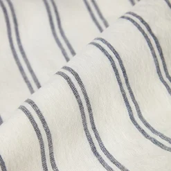 Ivory Kemptown Stripe Linen Blend Duvet Cover