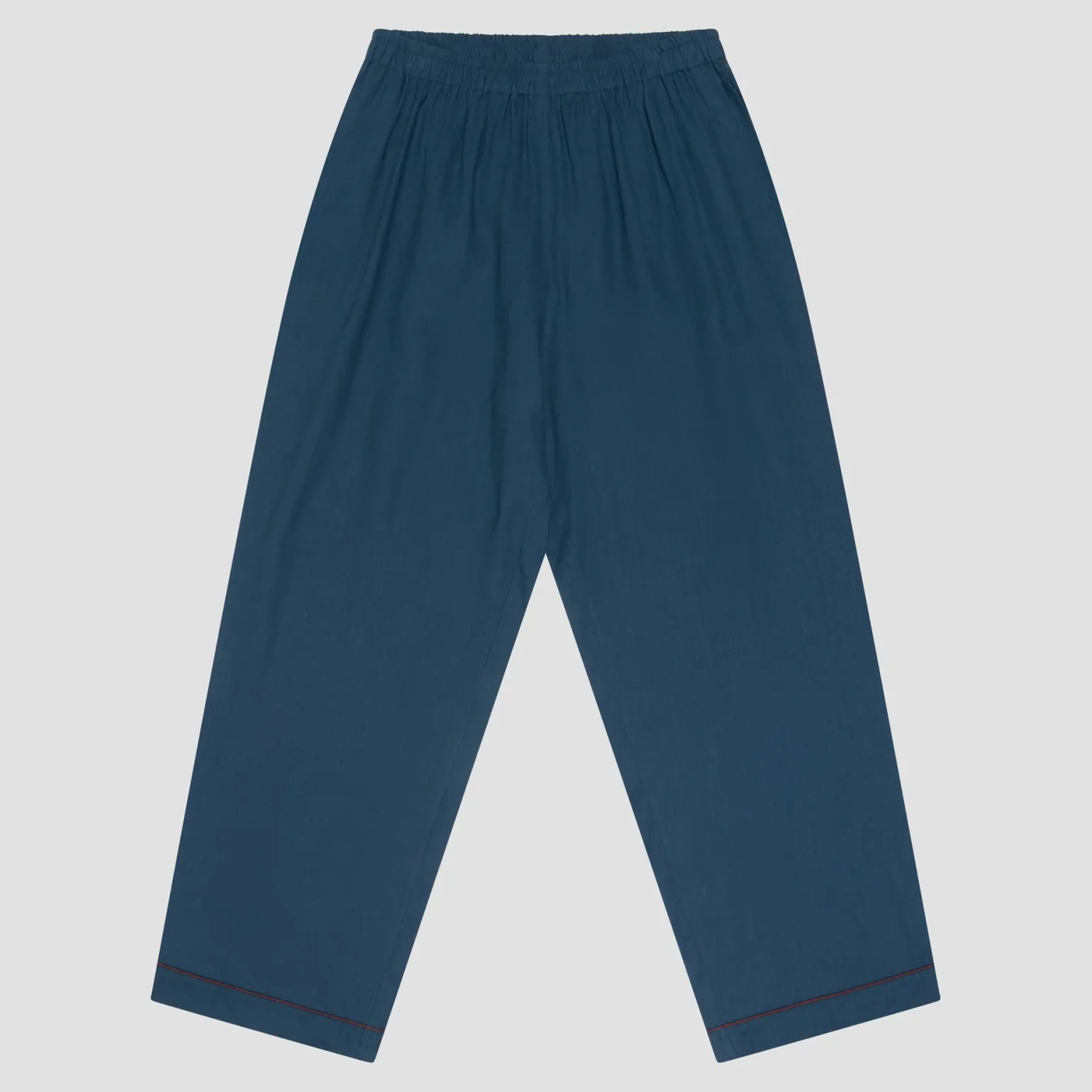 Men's Marine Blue Linen Pajama Pants