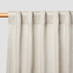 Oatmeal Linen Blend Curtain (Pair)