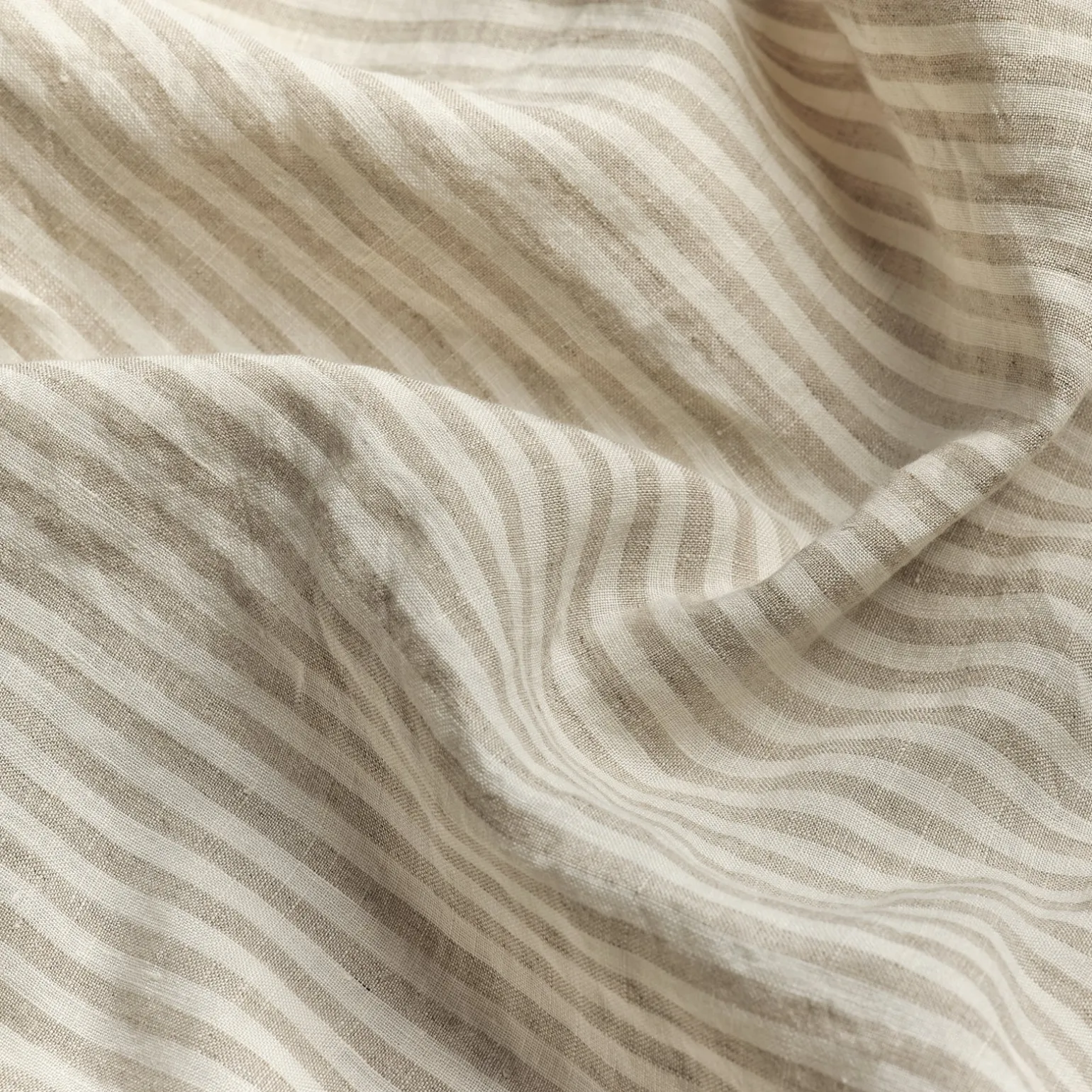 Oatmeal Stripe Linen Blend Pillowcase (Pair)