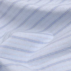 Pale Blue Favorite Shirt Stripe Cotton Flat Sheet