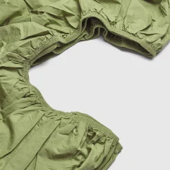 Pear Washed Cotton Percale Fitted Sheet