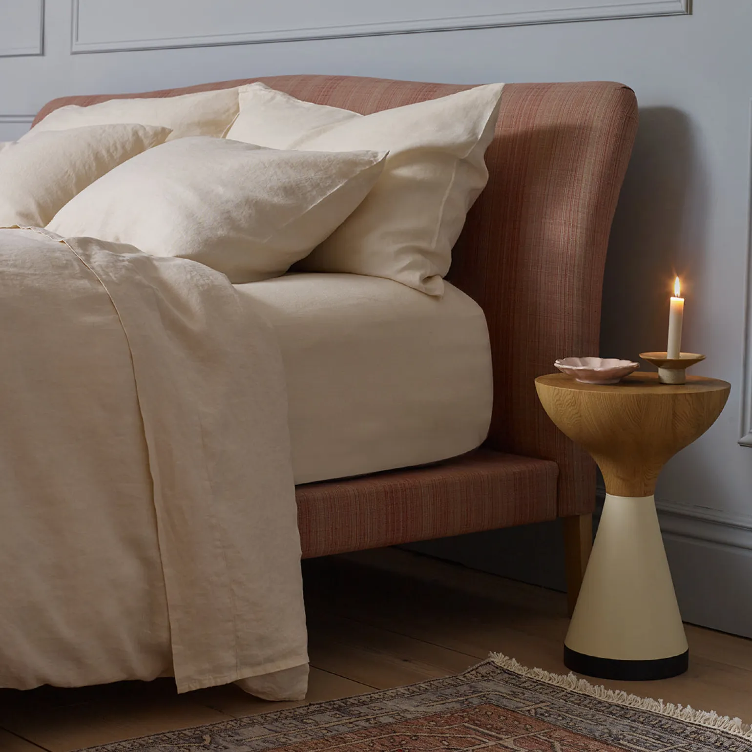 Pearl 100% Linen Flat Sheet
