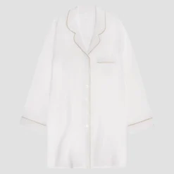 Pearl Linen Night Shirt