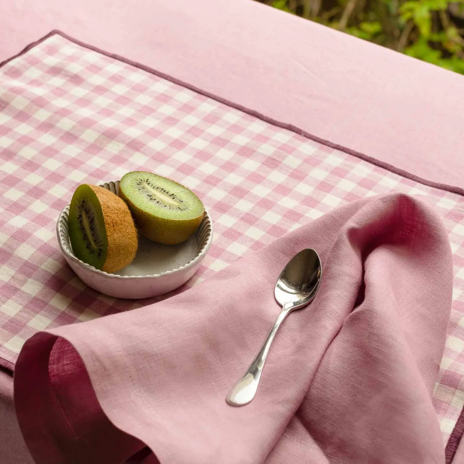 Raspberry 100% Linen Napkins Set of 4