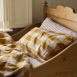 Russet Yellow/Oatmeal Kids Emsworth Linen Blend Bedding Set