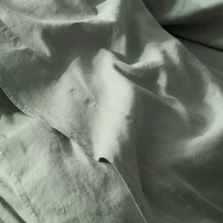 Sage Green Linen Blend Flat Sheet