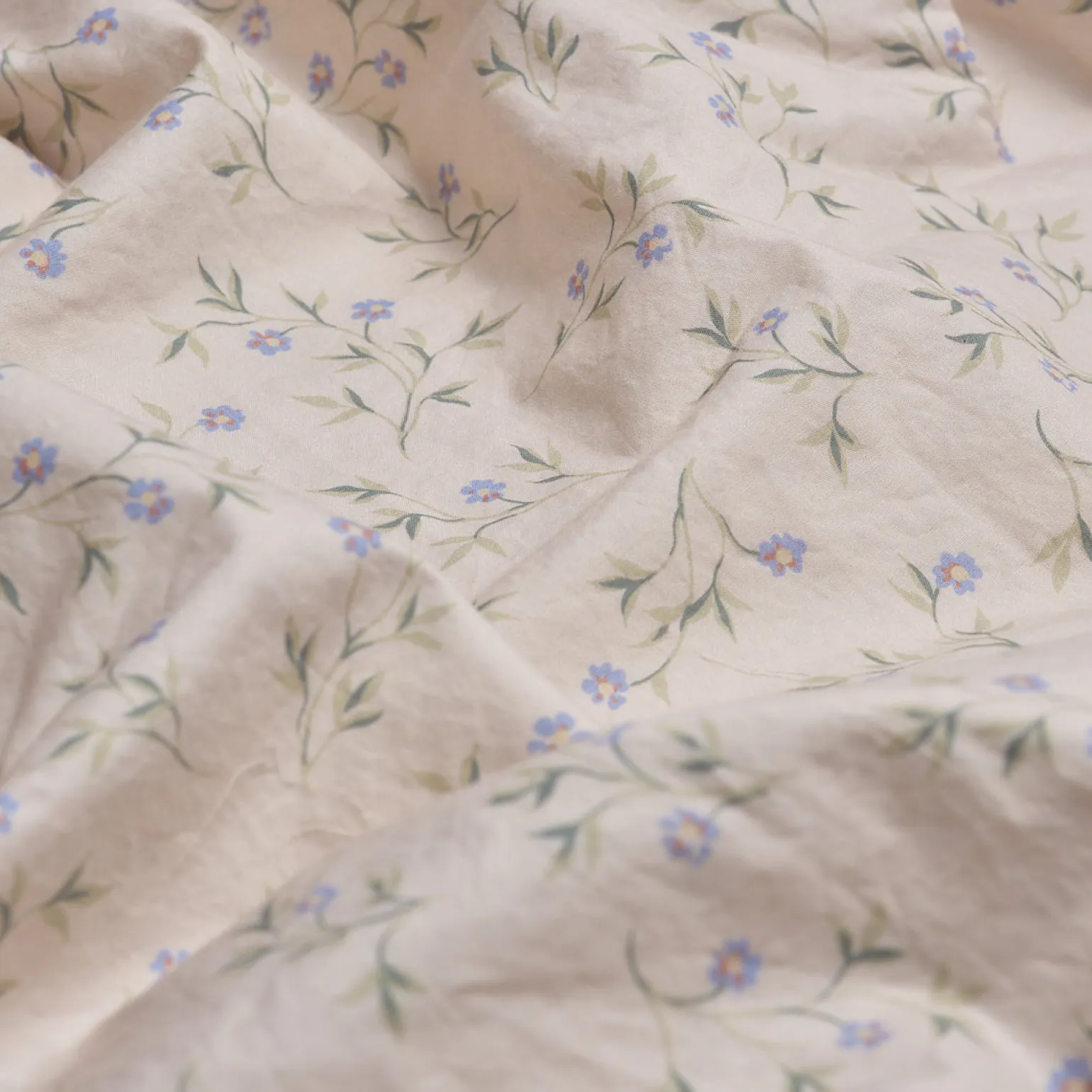 Spring Sprig Cotton Flat Sheet
