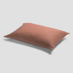 Toffee Waffle Chambray Linen Blend Pillowcases (Pair)