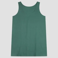 Tranquil Green Linen Night Dress