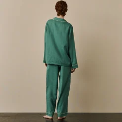 Tranquil Green Linen Pajama pants