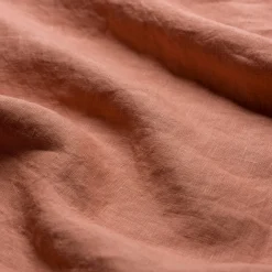 Warm Clay 100% Linen Flat Sheet