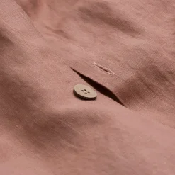 Warm Clay Linen Blend Duvet Cover