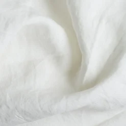 White 100% Linen Fitted Sheet